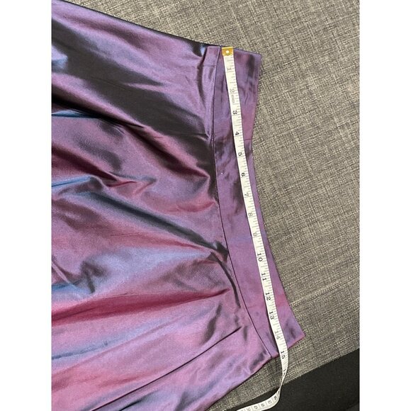 Banana Republic NWT Iridescent Purple A-Line Skirt Sz 4 - Picture 6 of 9
